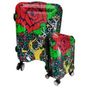 Wholesale - Frida Kahlo Travel Luggages Set (2pc set: 20" + 28") - Navy/Yellow C/P 1, UPC: 6939106543088